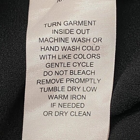 NANETTE LEPORE Women Ankle Ruffle Hem Pants Size 14 Black Business Stylish 80-4 - Picture 12 of 12